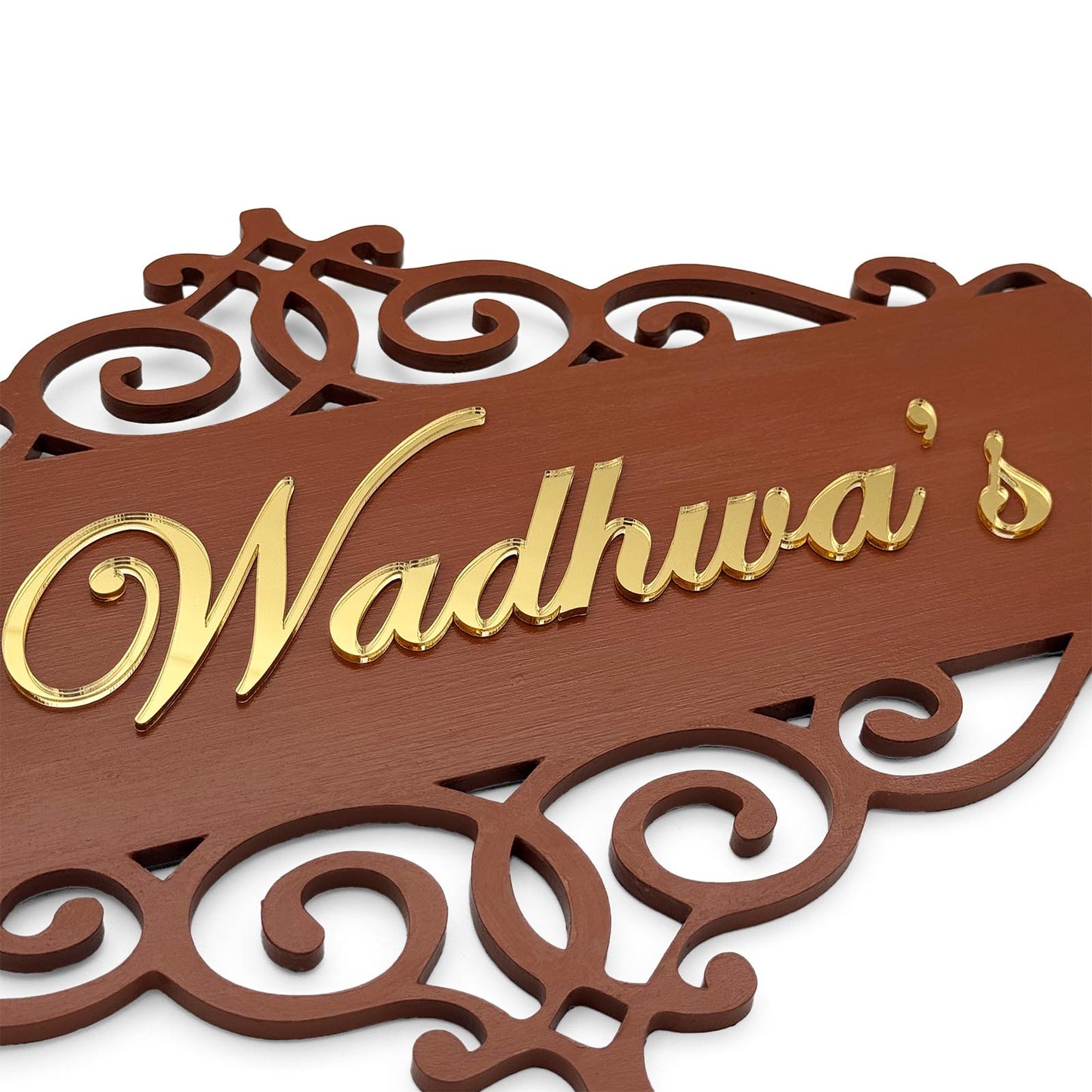 House Sign Hand-Painted Wooden Name Plate For Home