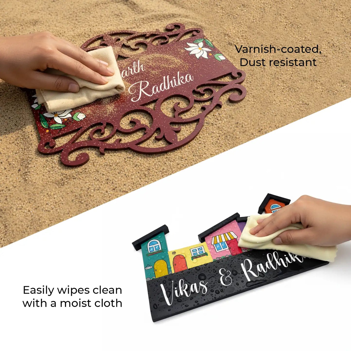 Every Family Has A Story Welcome To Ours Hand-Painted Wooden Arrow Plank Name Plate For Home