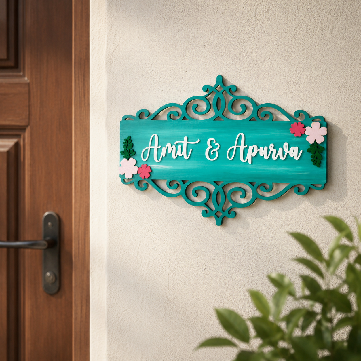 Floral Name Plates