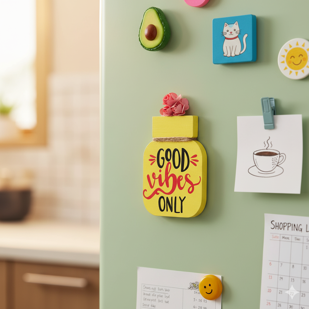 Mason Jar Fridge Magnets