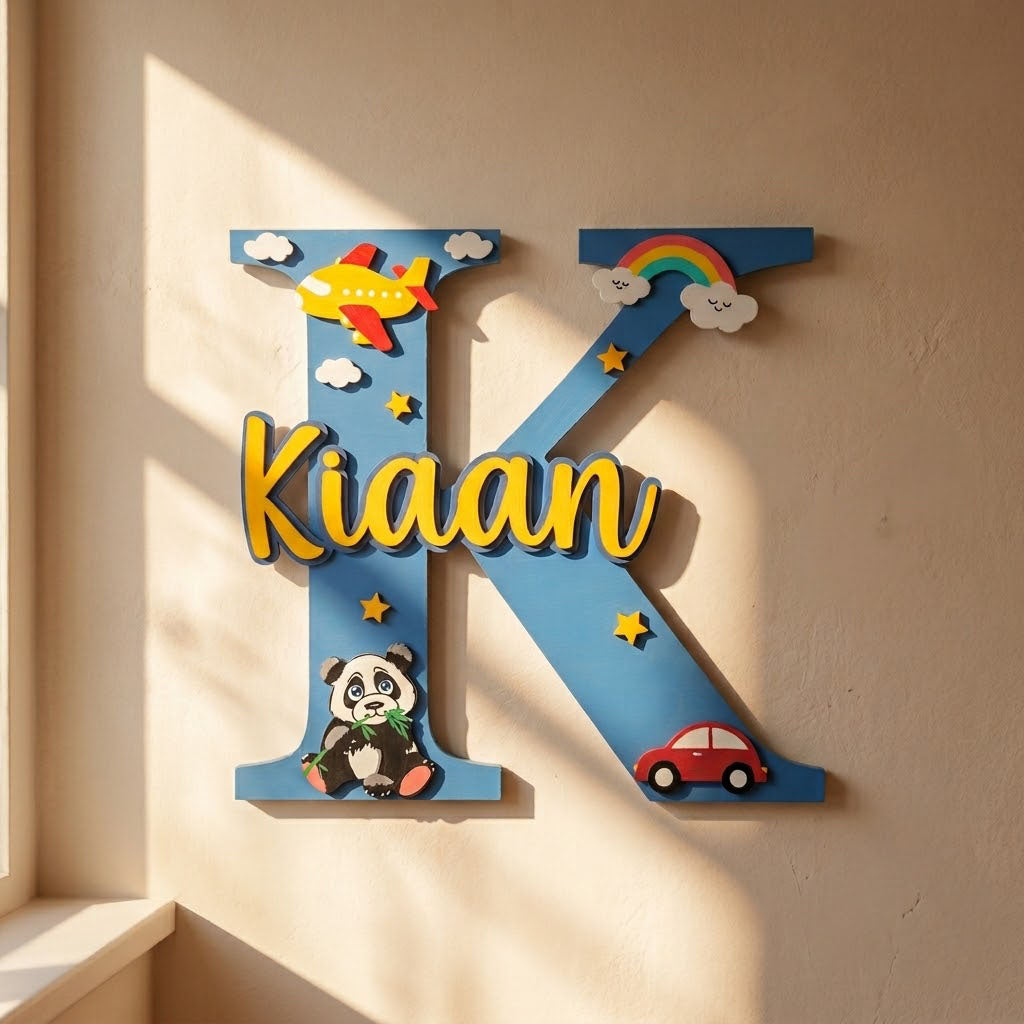 Alphabet Initial Name Plates