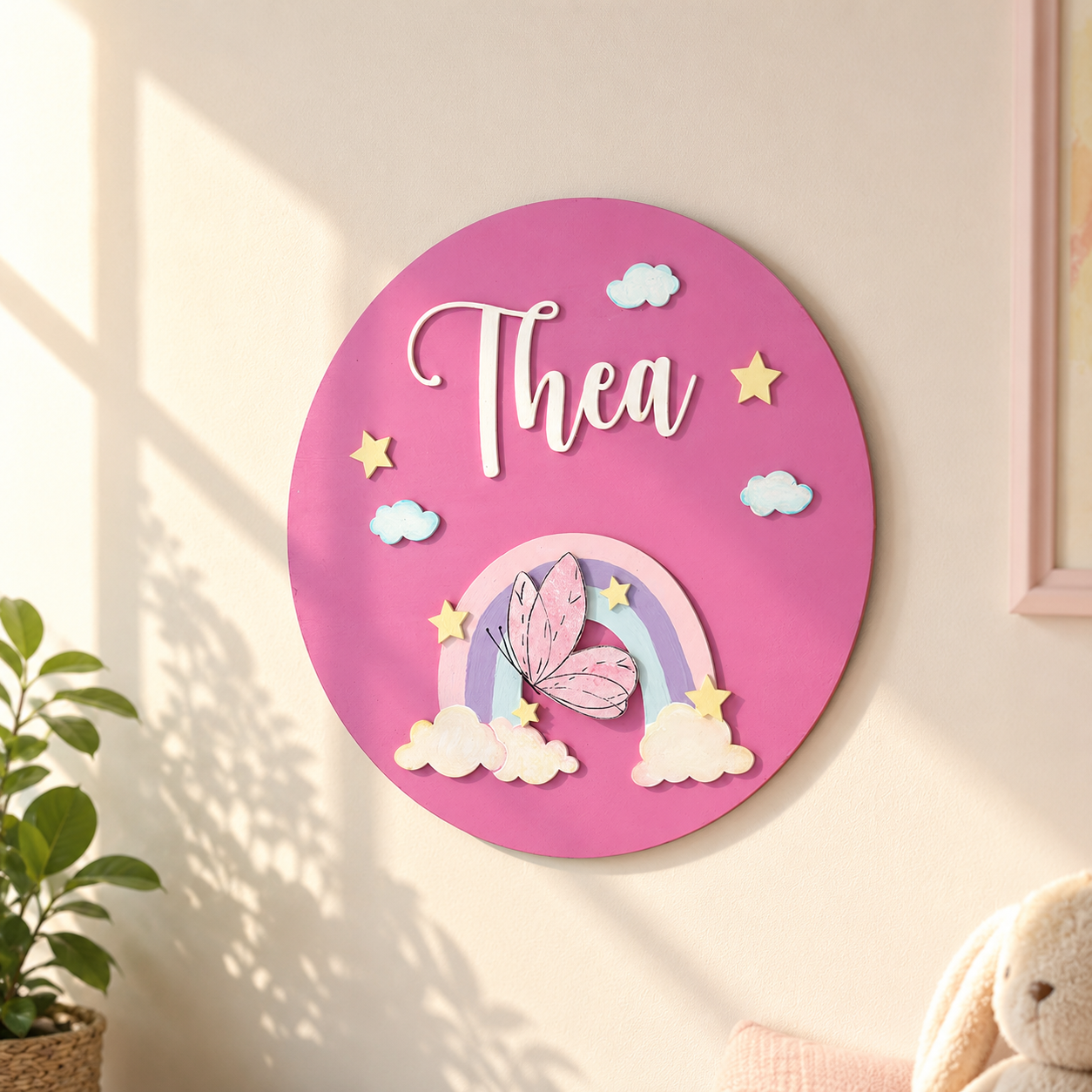 Rainbow Kids Name Plates