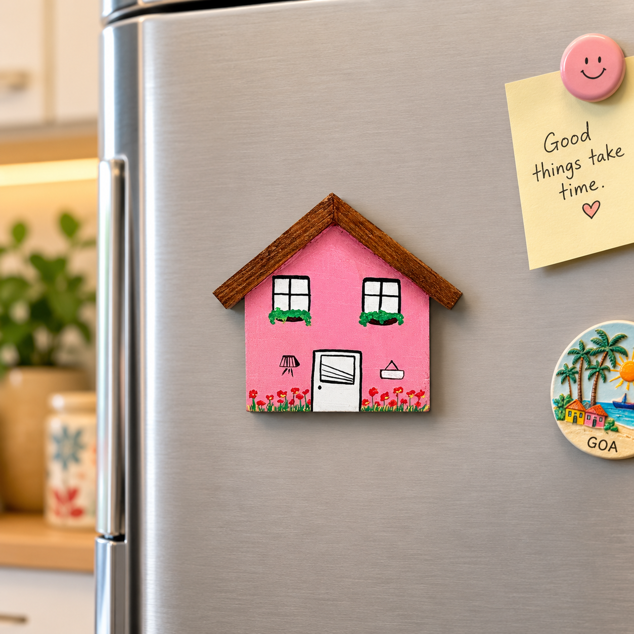 Mini Hut Fridge Magnet