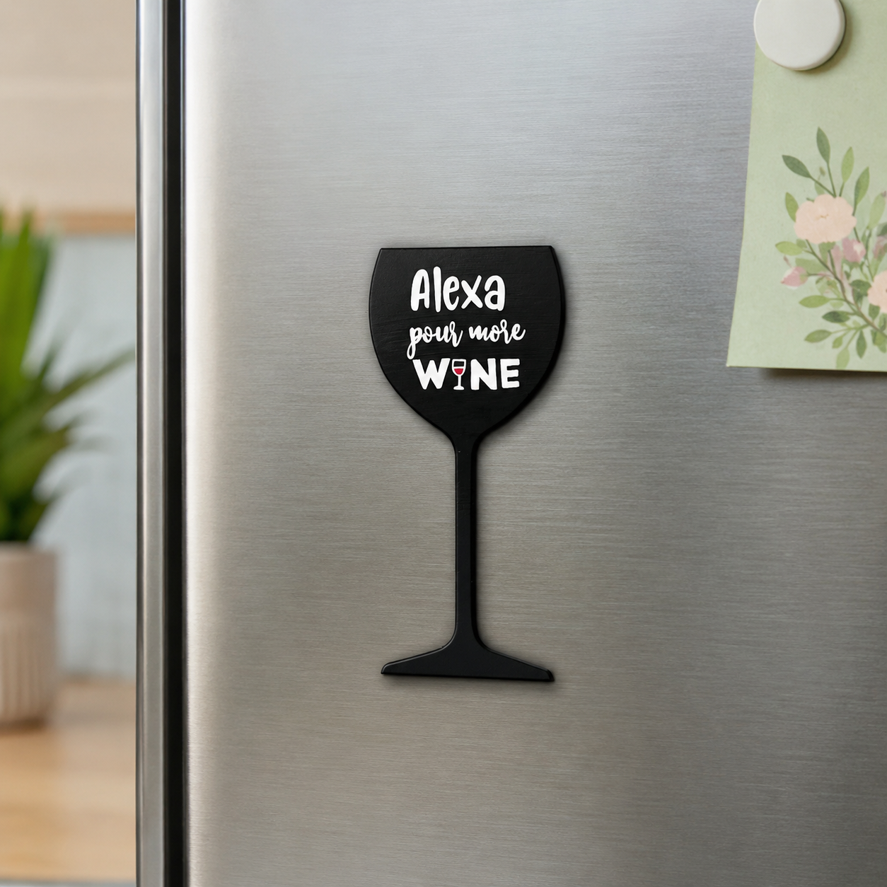 Wine Glass Fridge Magnets