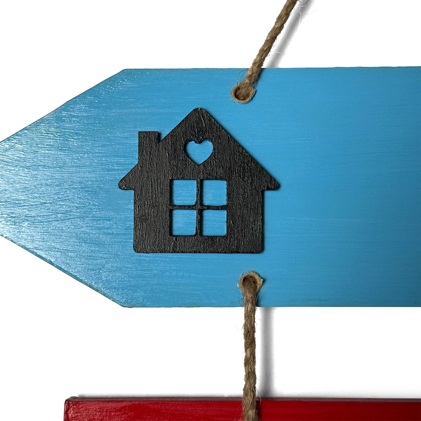 This Is Us Our Life Our Story Our Home  Hand-Painted Wooden Arrow Plank Name Plate For Home - Three Planks