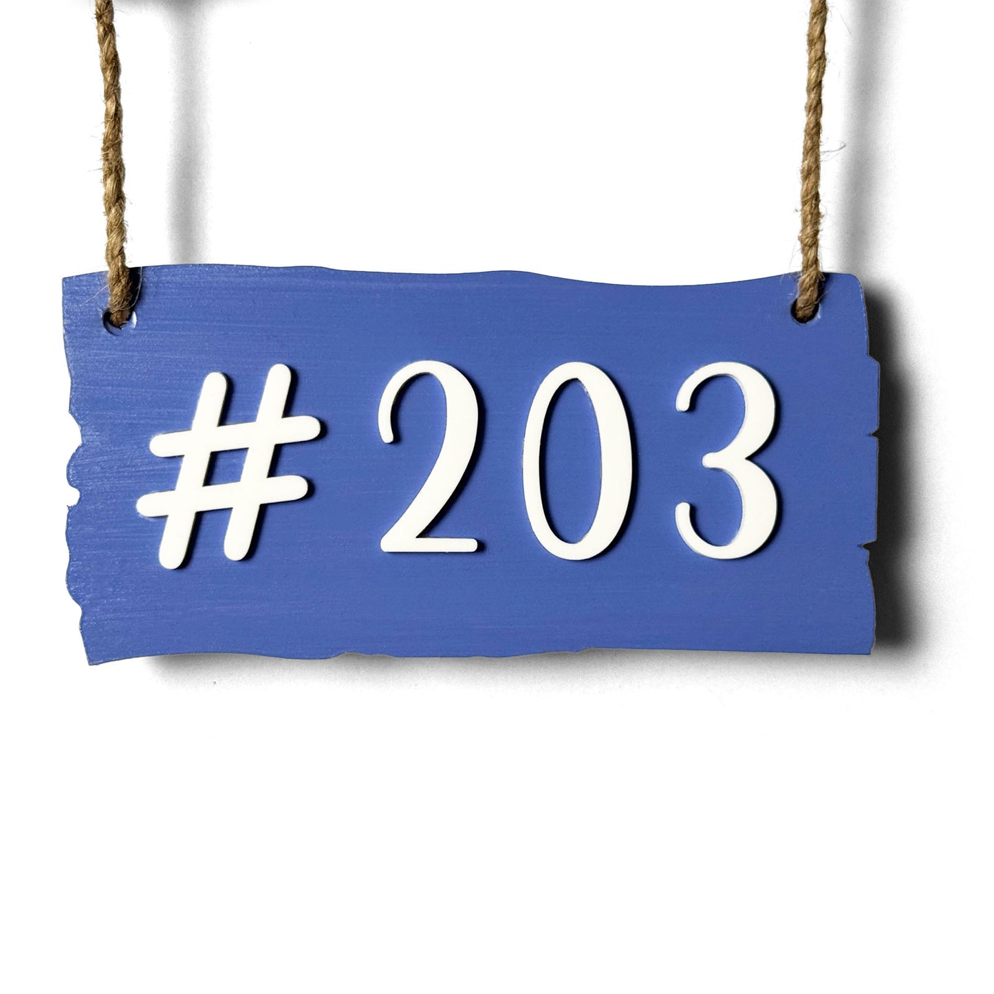 Birds Themed Hand-Painted Wooden Name Plate For Home - One Name Plank And One House Number Plank