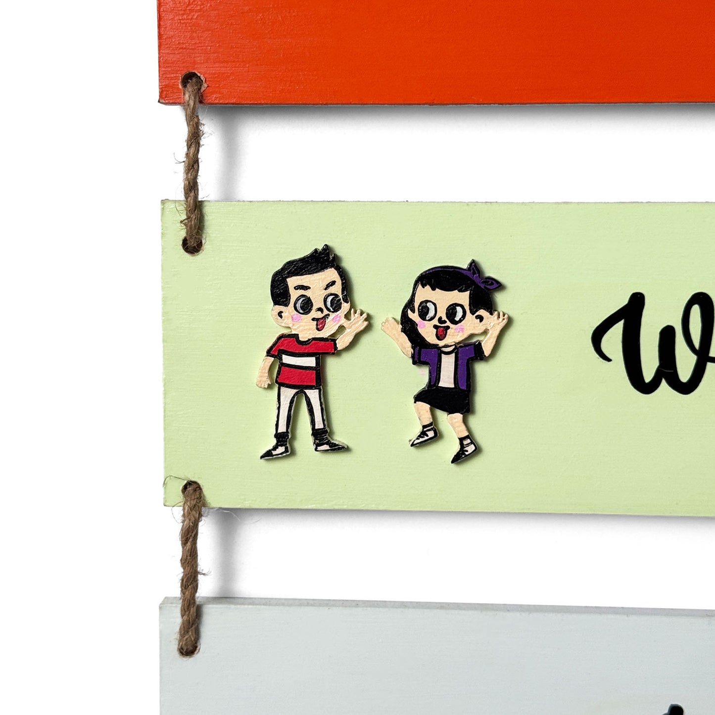 In Our House We Hand-Painted Wooden Plank wall Hanging