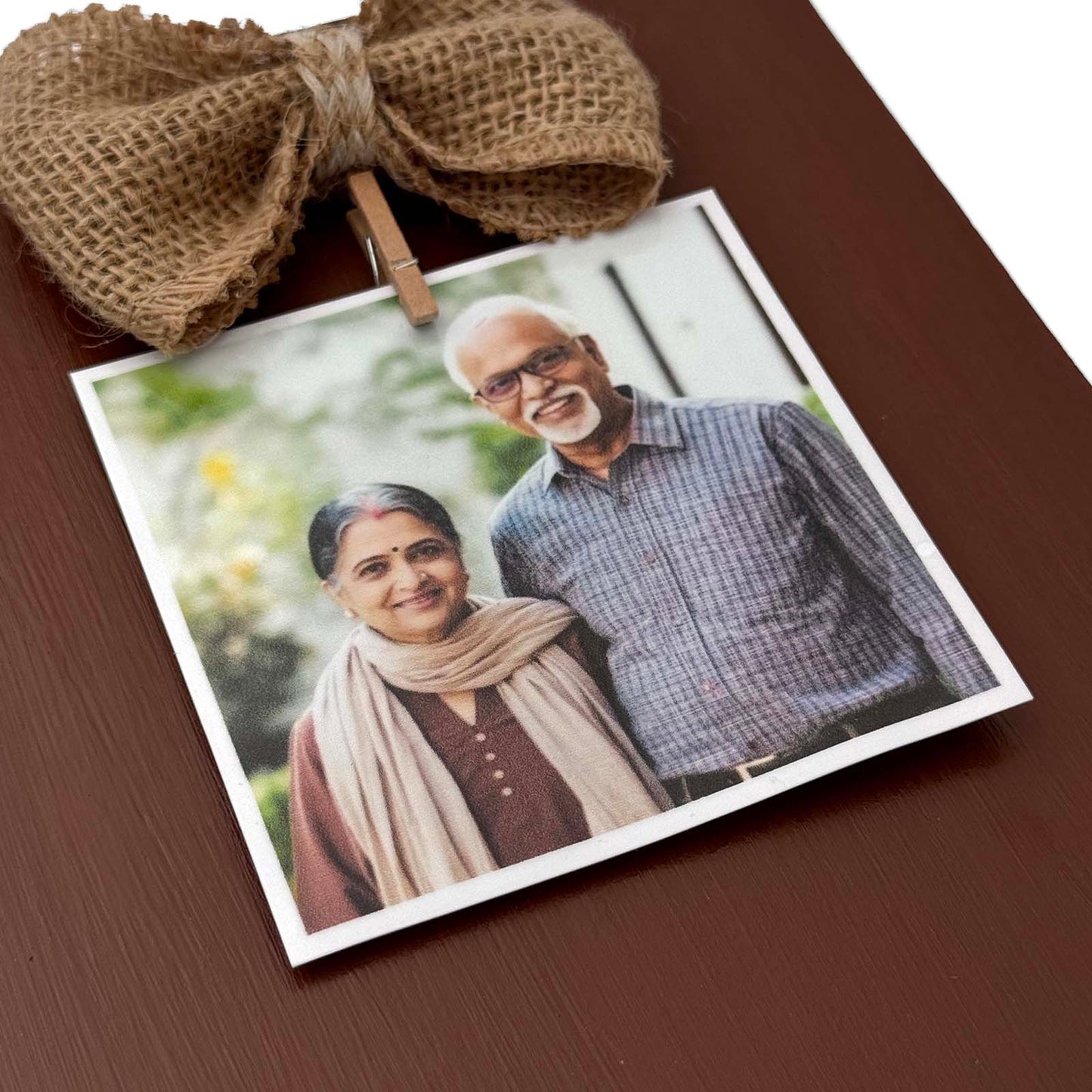 Personalised Hand-Painted Mini Wooden Photo Holder