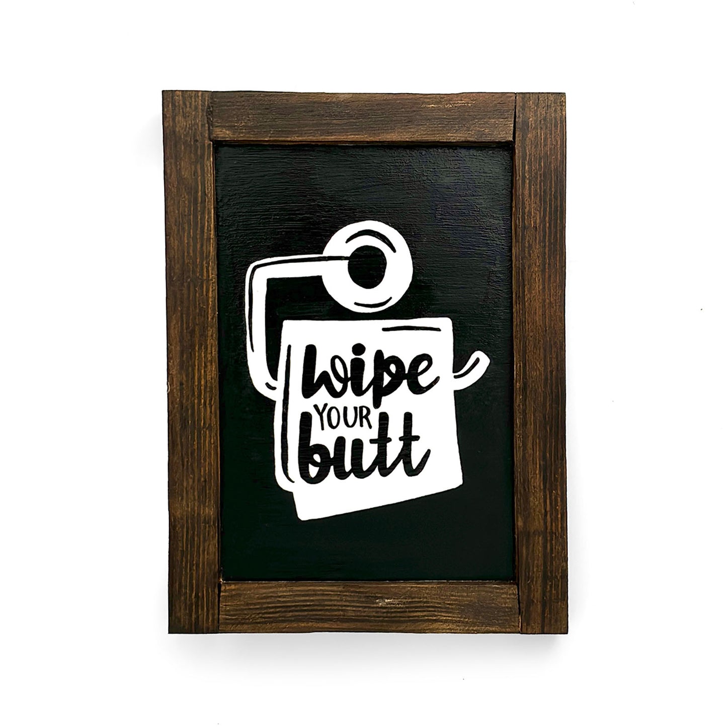 Hand-Painted Wooden Washroom Frame Combo Of 4