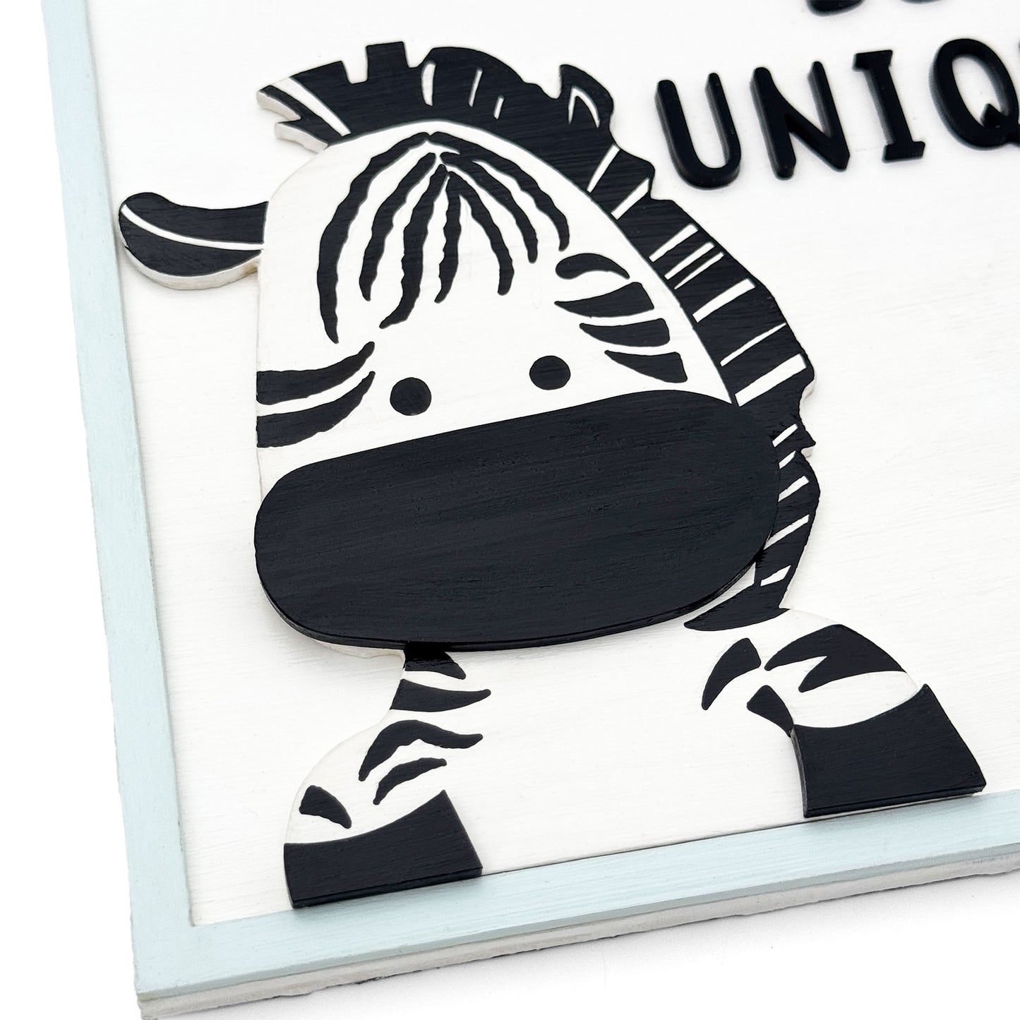 Be Unique Hand-Painted Wooden Kids Wall Frame