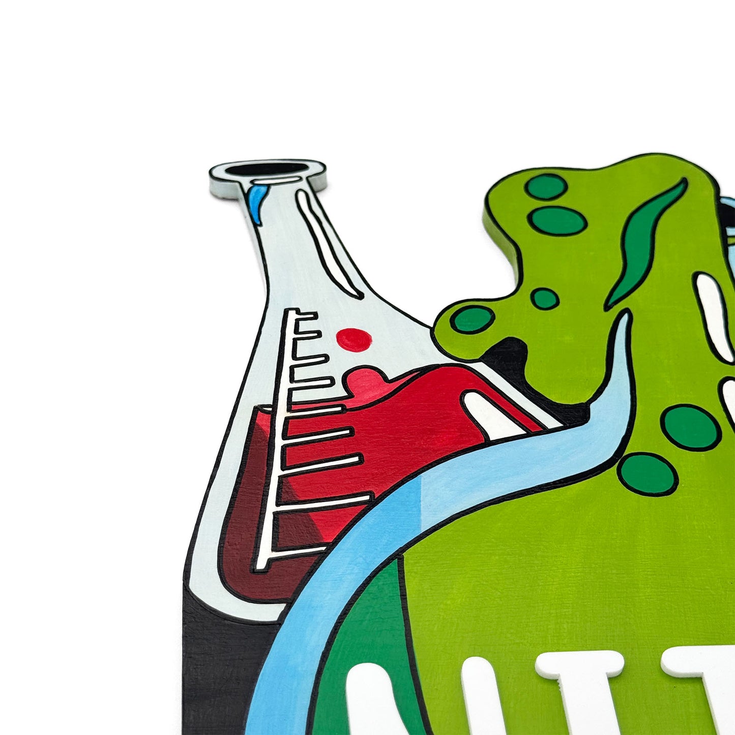 Science Themed Hand-Painted Wooden Kids Name Plate