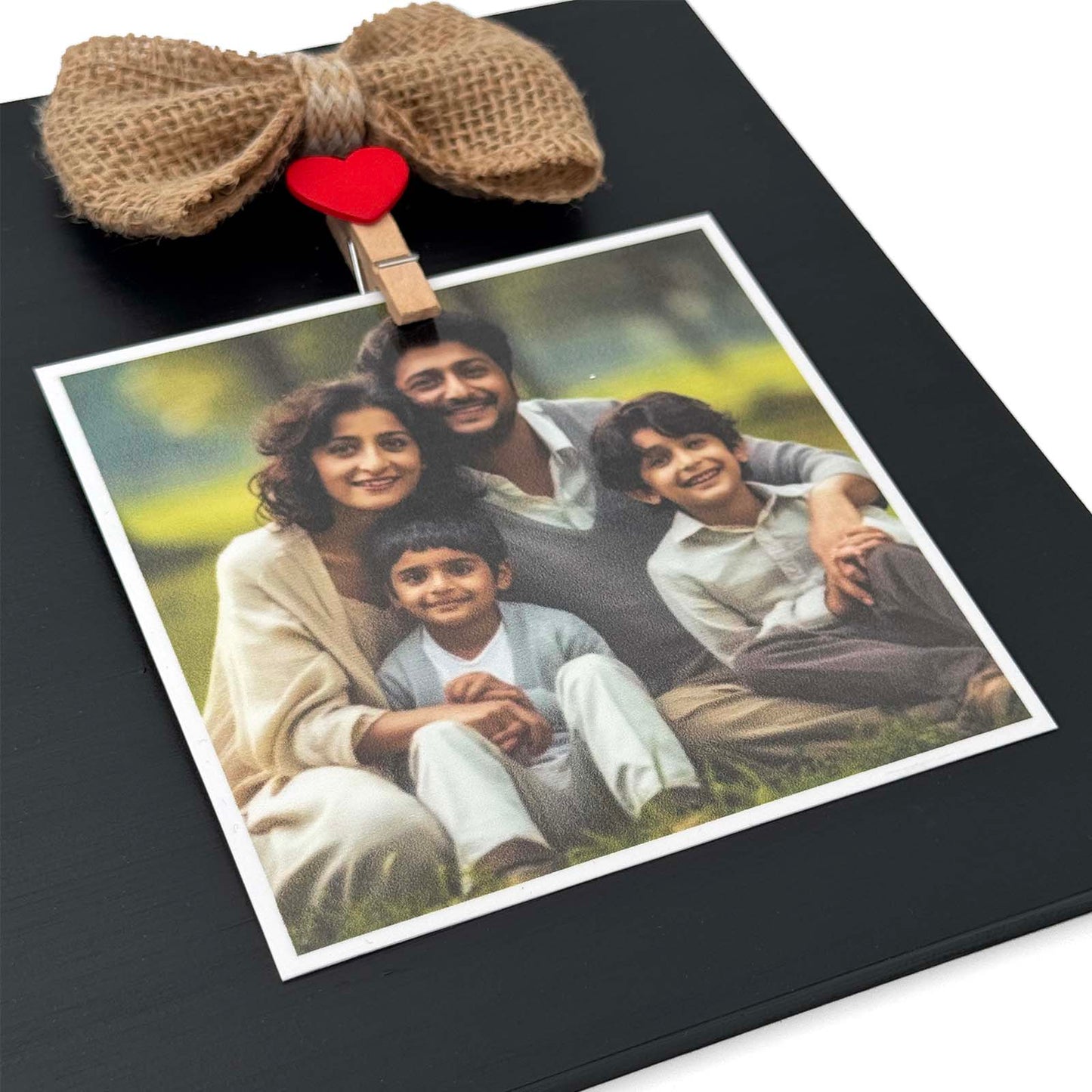 Personalised Hand-Painted Rectangular Wooden Photo Holder