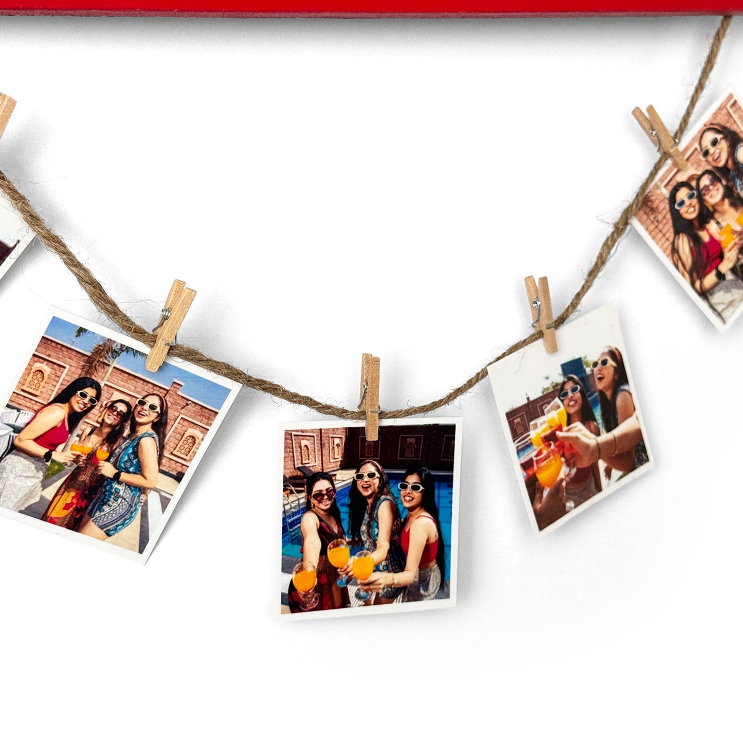 Personalised Hand-Painted Wooden Single Plank Photo Holder