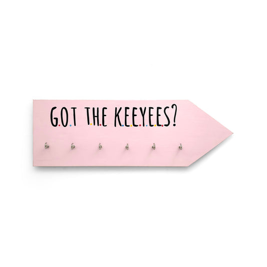 Hand-Painted Wooden Atrow Key Holder- Got The Keeyees?