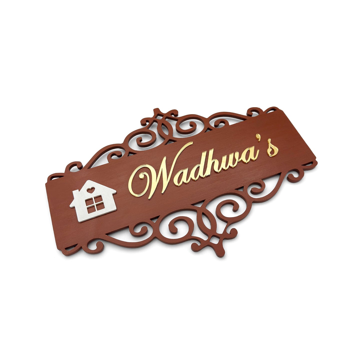 House Sign Hand-Painted Wooden Name Plate For Home
