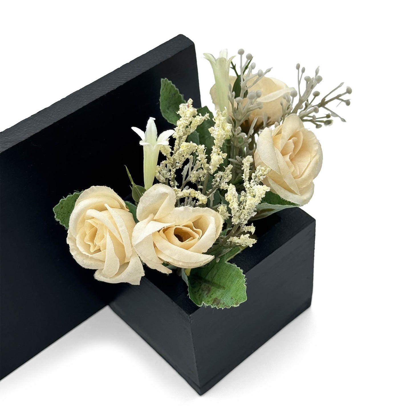 Rectangular Hand-Painted Wooden Planter Name Plate For Home