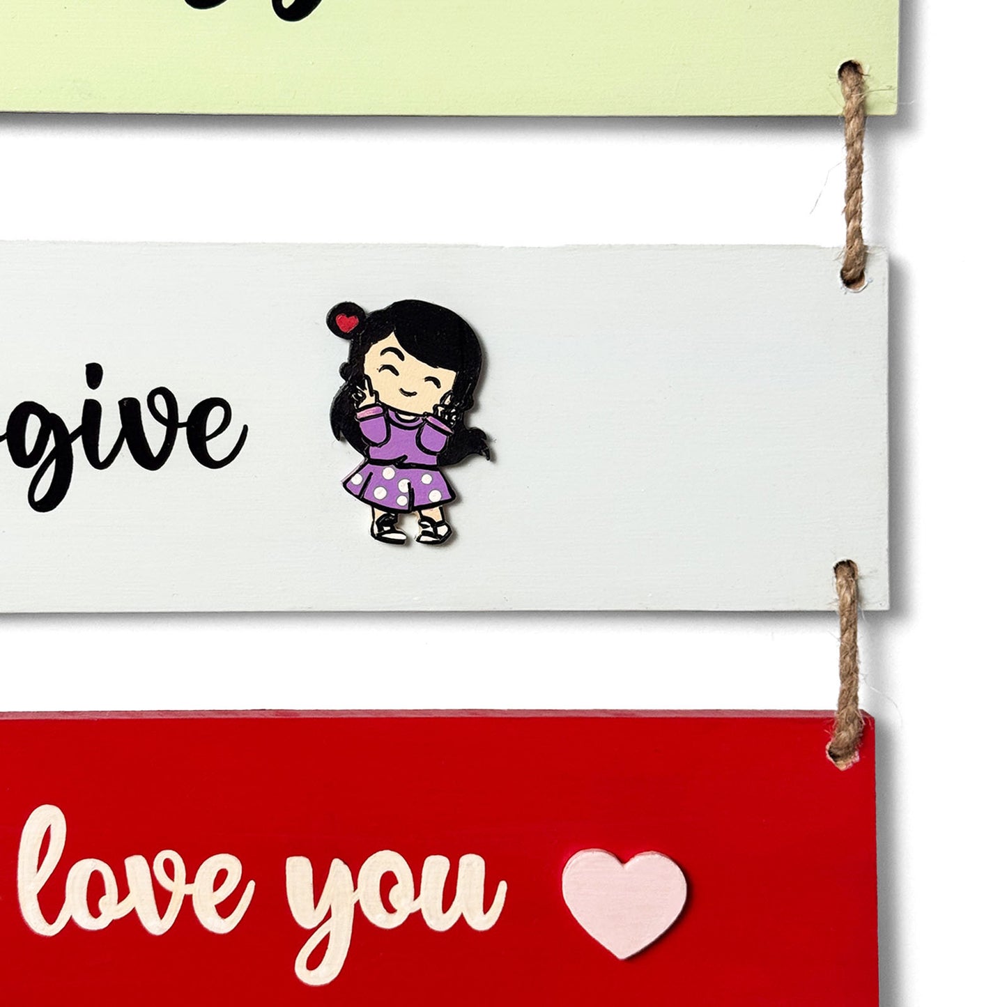 In Our House We Hand-Painted Wooden Plank wall Hanging