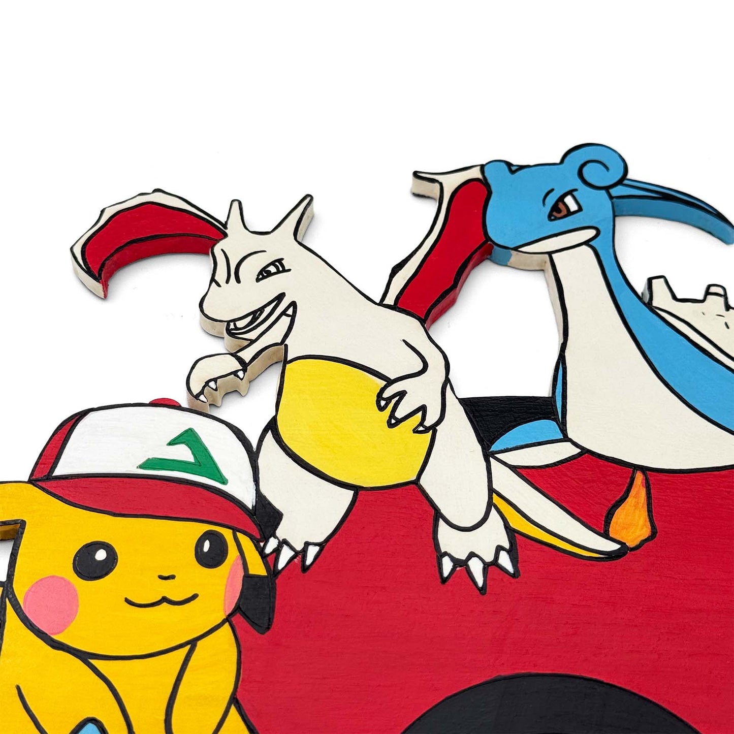 Pokemon Themed Hand-Painted Wooden Kids Name Plate