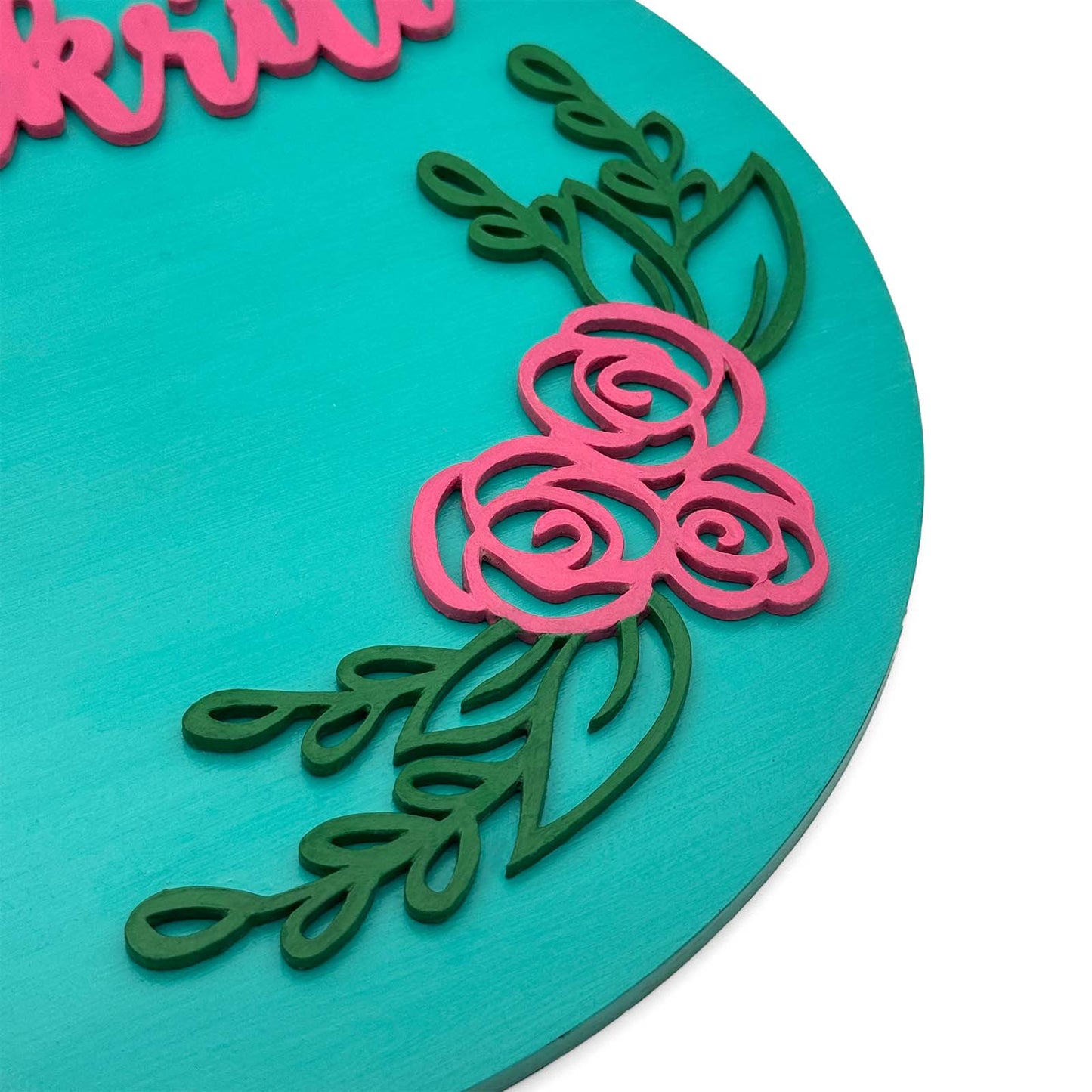 Dance Themed Hand-Painted Wooden Kids Name Plate