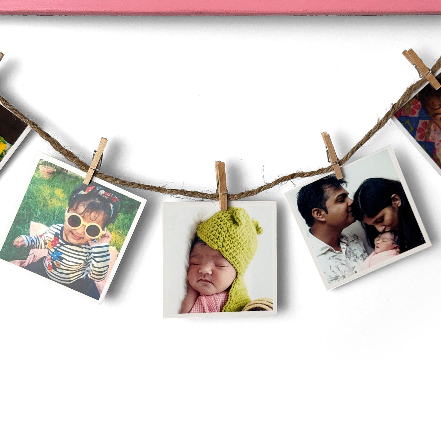 Personalised Hand-Painted Wooden Single Plank Photo Holder