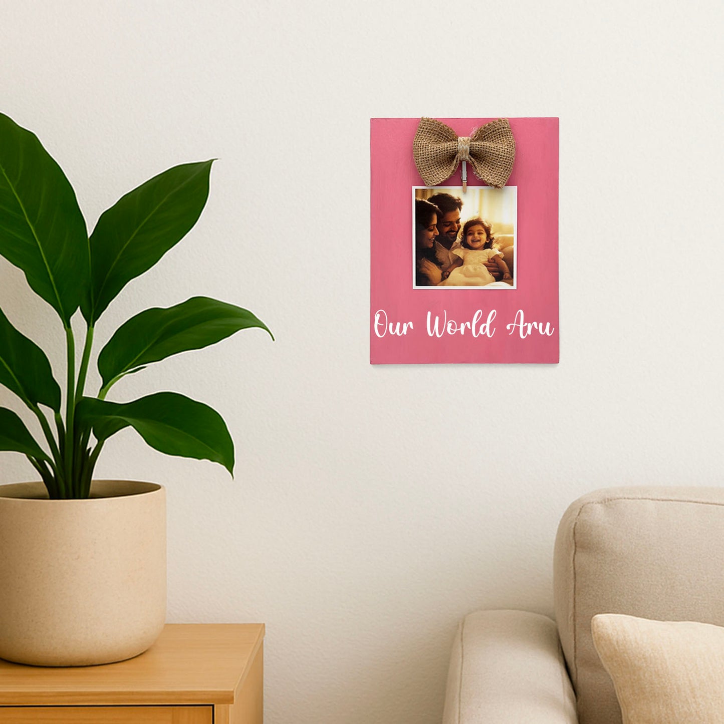 Personalised Hand-Painted Mini Wooden Photo Holder