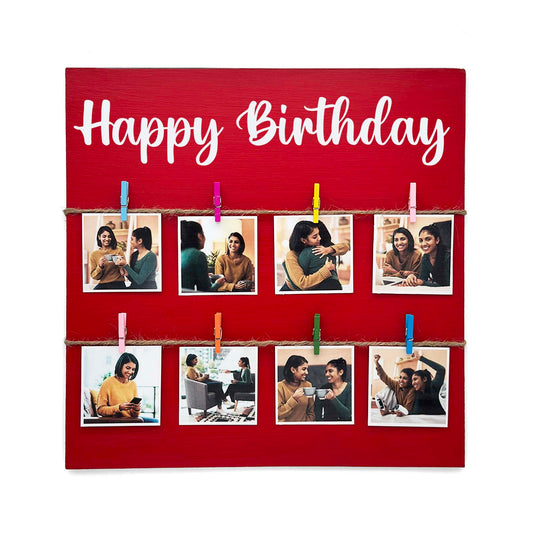 Personalised Hand-Painted Square Wooden Photo Holder