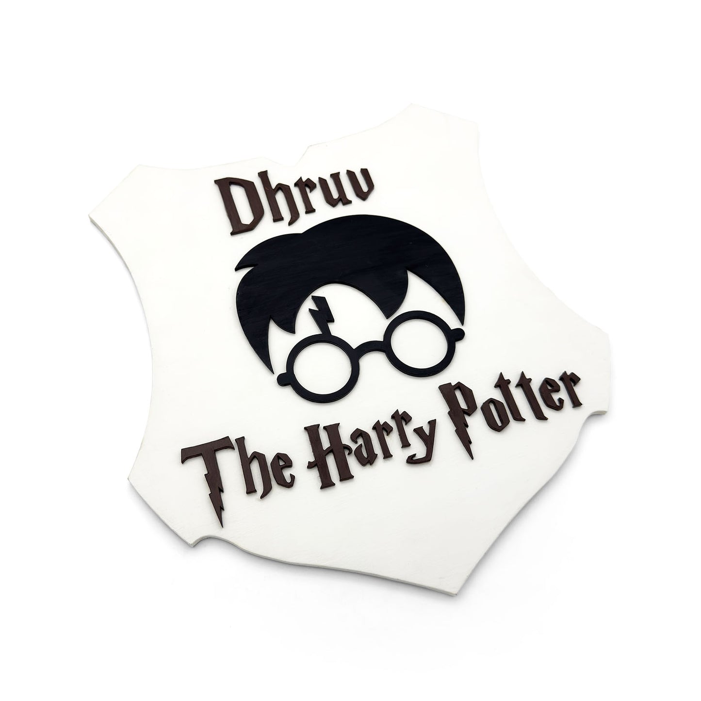 Harry Potter Themed Hand-Painted Wooden Kids Name Plate