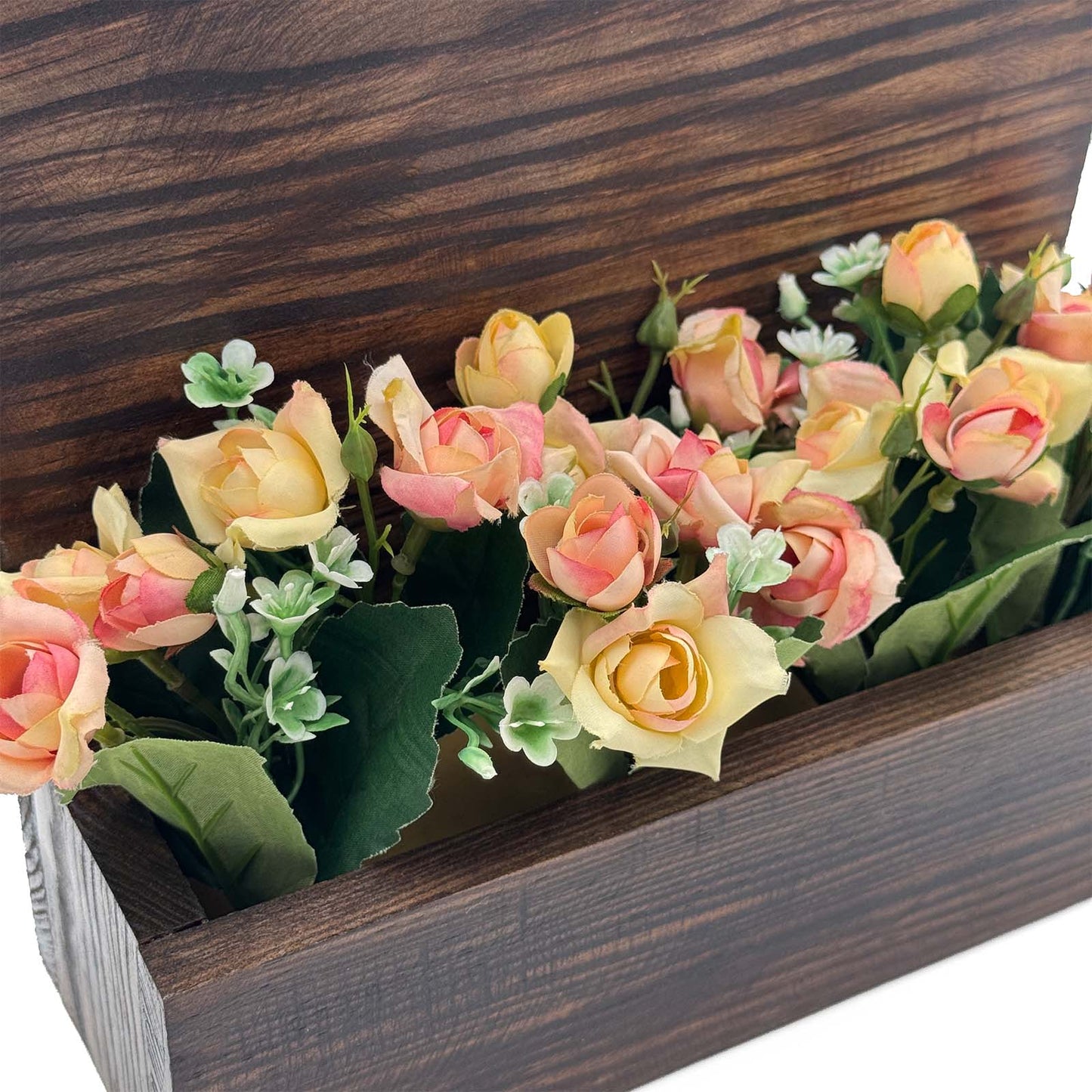 Hut-Shaped Hand-Painted Wooden Planter Name Plate For Home - Wooden Finish