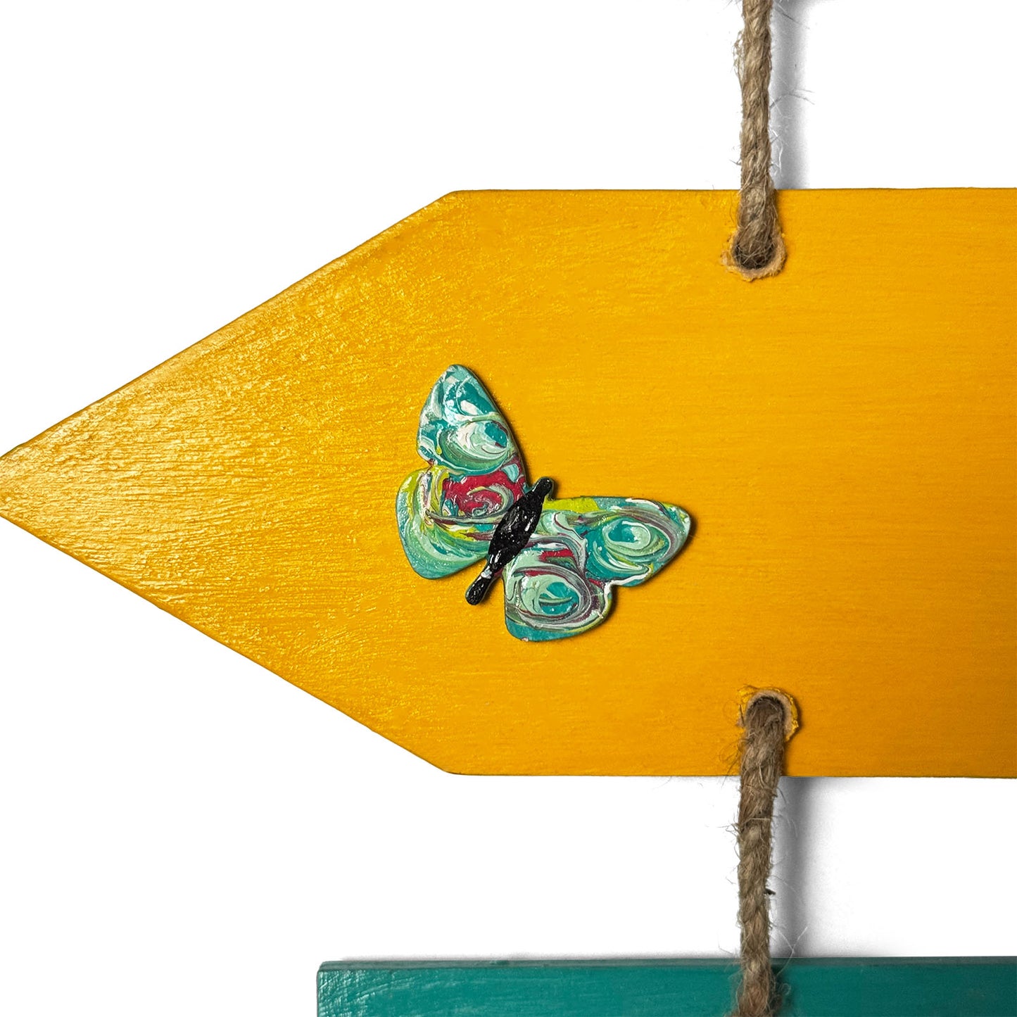 This Is Us Our Life Our Story Our Home  Hand-Painted Wooden Arrow Plank Name Plate For Home - Four Planks