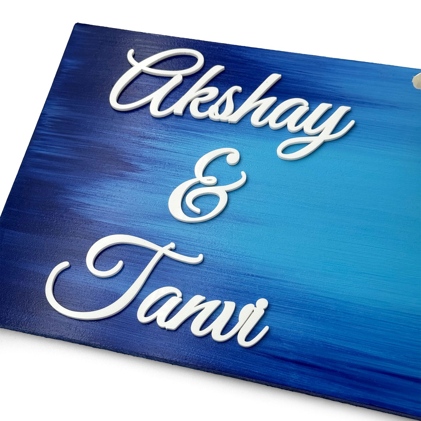 Hand-Painted Wooden Name Plate With Jar For Home - Only Jar Board