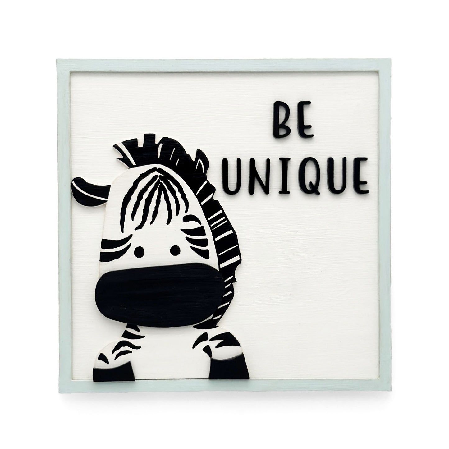 Animal Themed Hand-Painted Wooden Kids Wall Frame Combo of 3