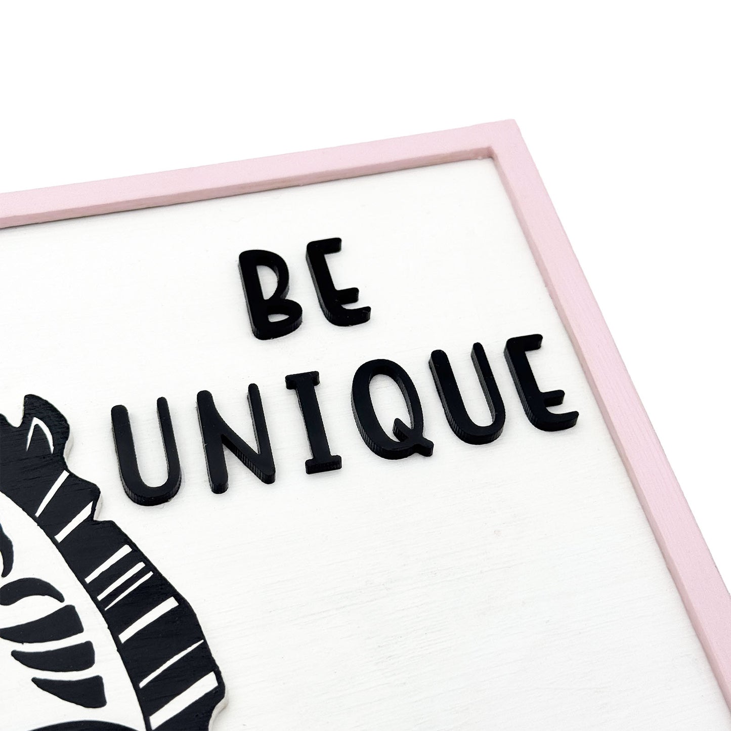 Be Unique Hand-Painted Wooden Kids Wall Frame