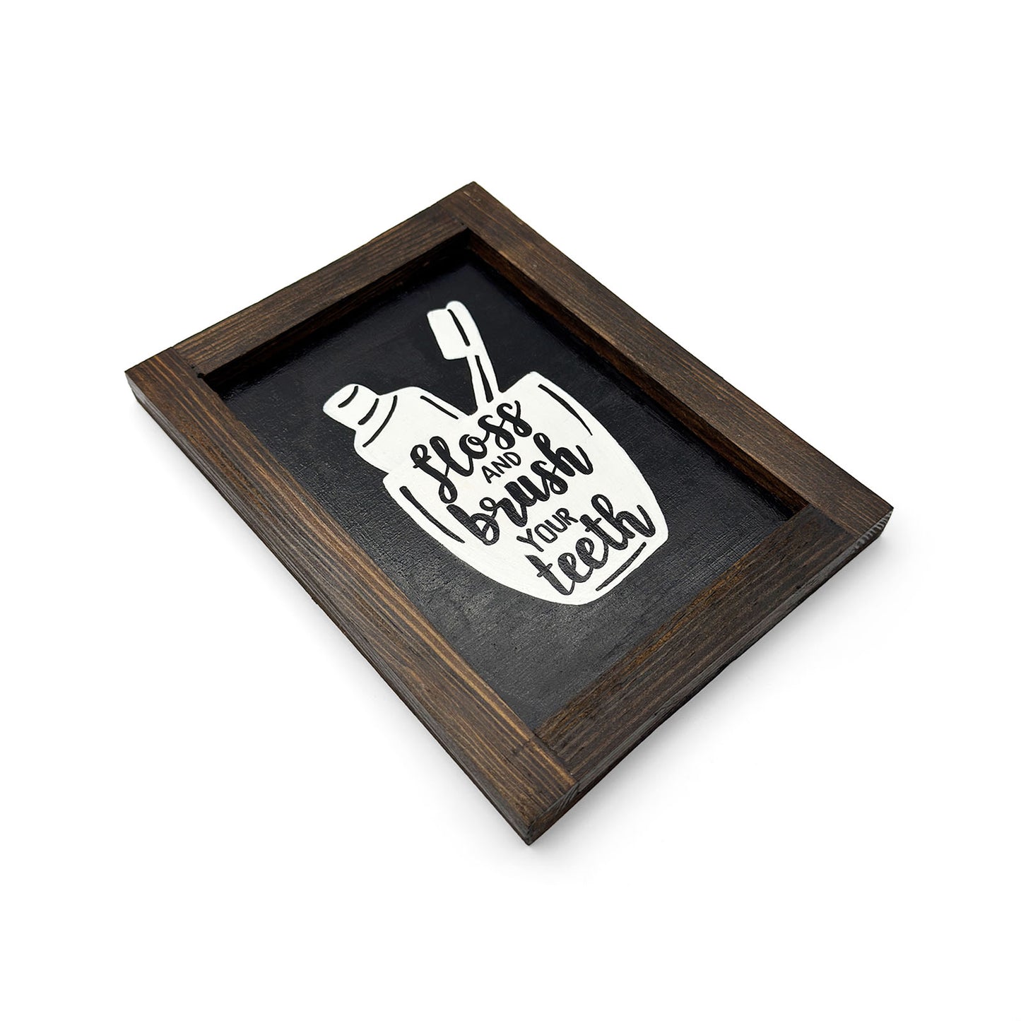 Hand-Painted Wooden Washroom Frame Combo Of 4