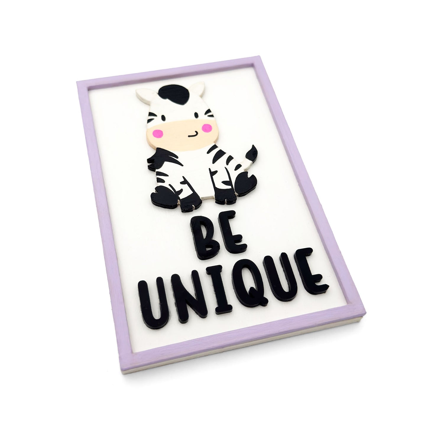 Animal Themed Hand-Painted Wooden Kids Wall Frame Combo of 6