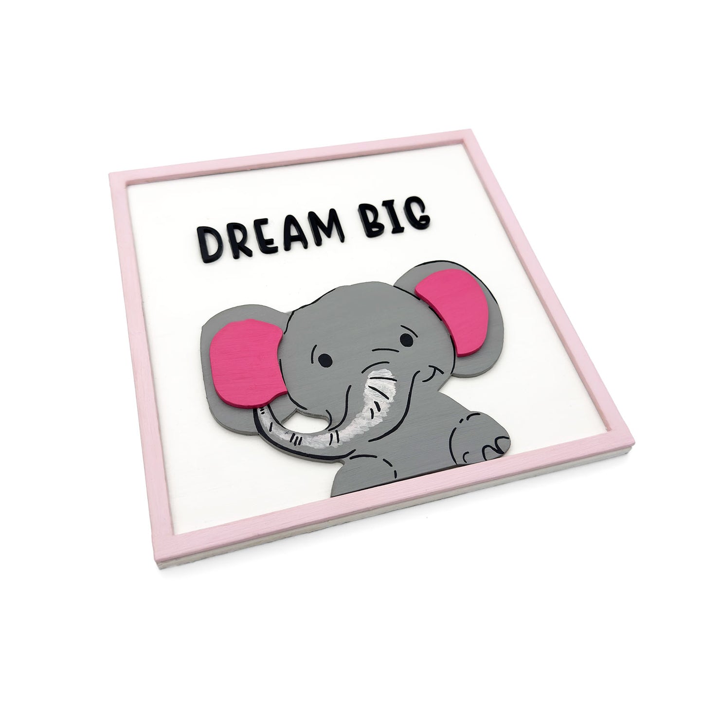 Animal Themed Hand-Painted Wooden Kids Wall Frame Combo of 3