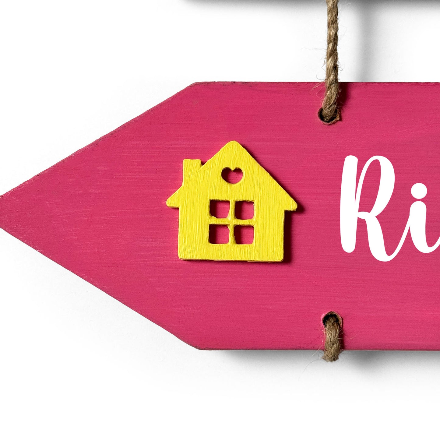 Every Family Has A Story Welcome To Ours Hand-Painted Wooden Arrow Plank Name Plate For Home