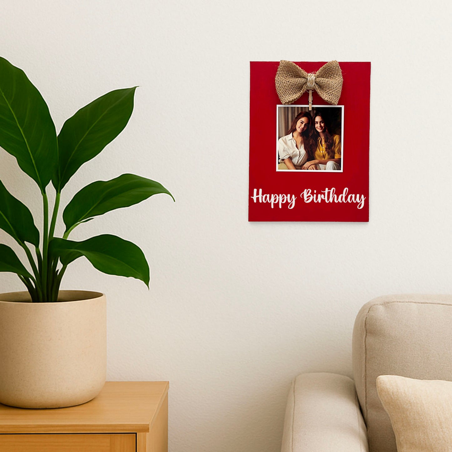 Personalised Hand-Painted Mini Wooden Photo Holder