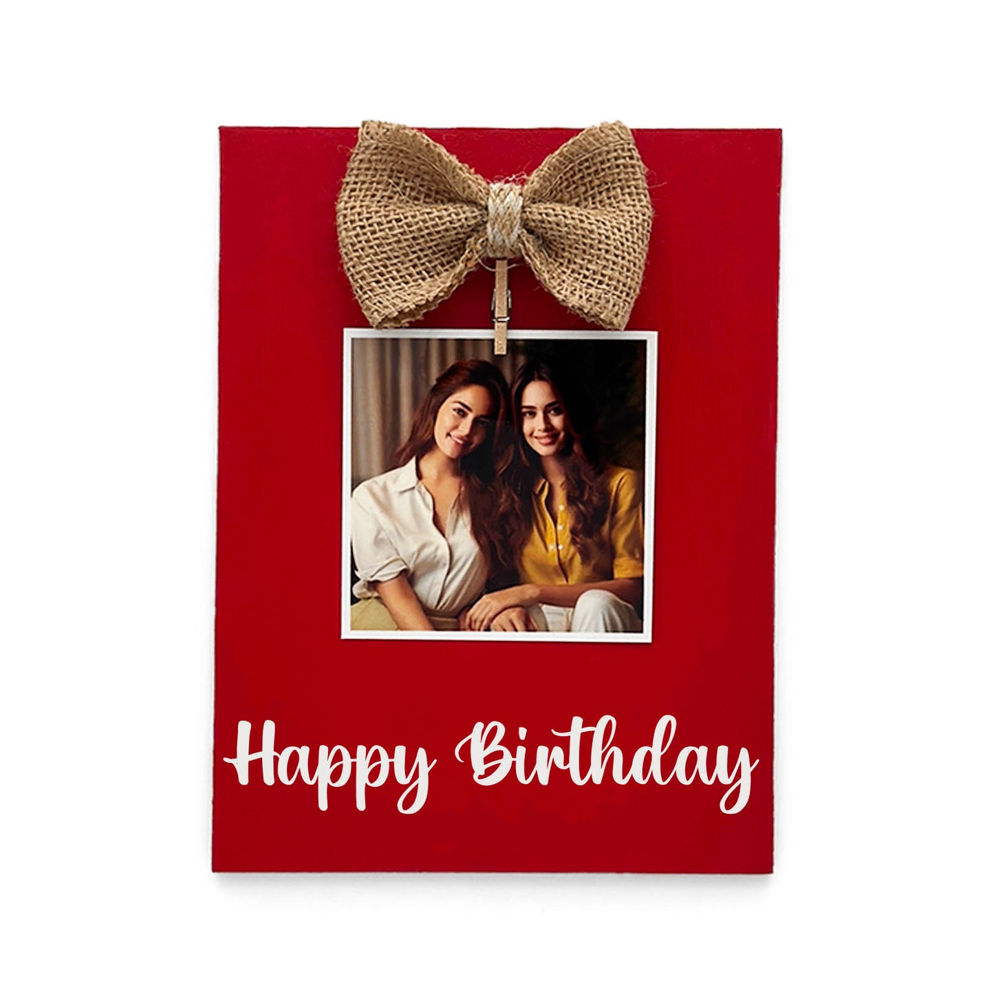 Personalised Hand-Painted Mini Wooden Photo Holder