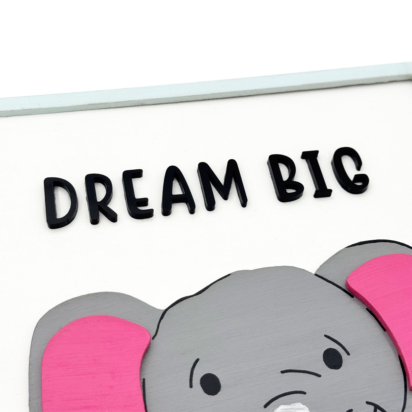 Dream Big Hand-Painted Wooden Kids Wall Frame