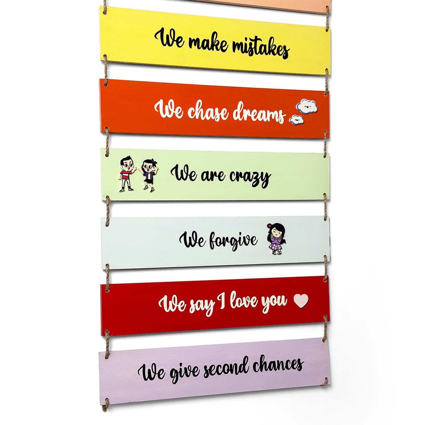 In Our House We Hand-Painted Wooden Plank wall Hanging