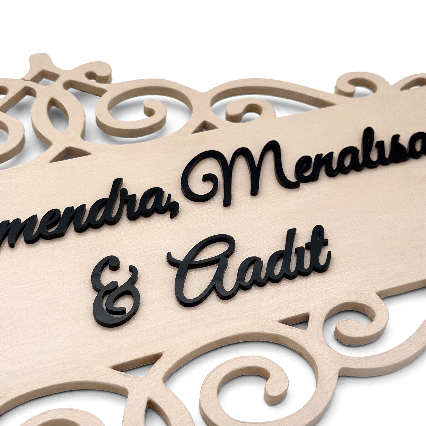 House Sign Hand-Painted Wooden Name Plate For Home