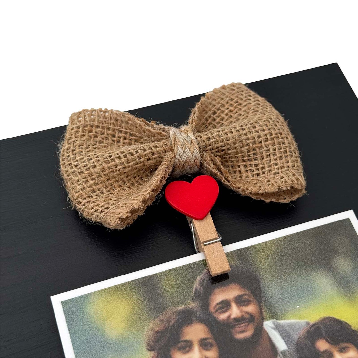 Personalised Hand-Painted Rectangular Wooden Photo Holder