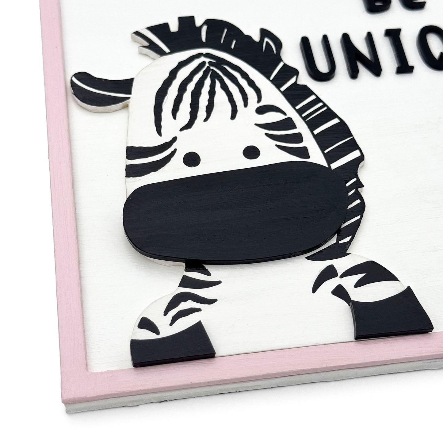 Be Unique Hand-Painted Wooden Kids Wall Frame