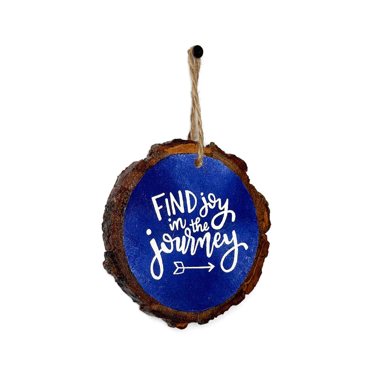 Find Joy In The Journey Hand-Painted Wooden Log Wall Hanging