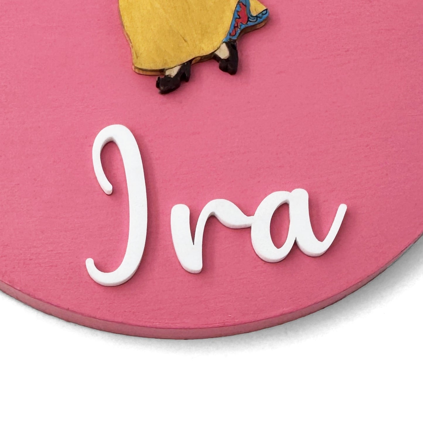 Disney Princess Snow White Themed Hand-Painted Wooden Name Plate For Kids