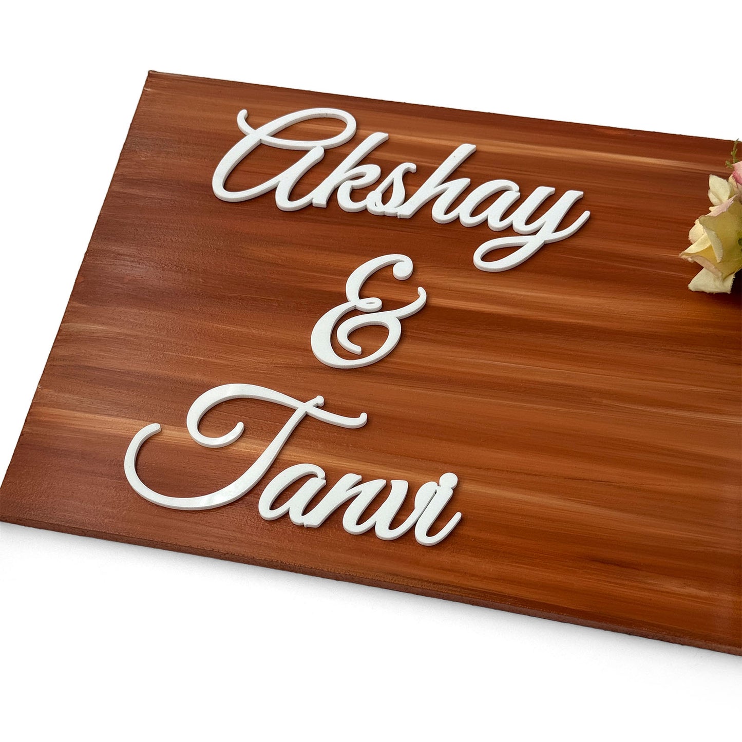 Hand-Painted Wooden Name Plate With Jar For Home - Only Jar Board