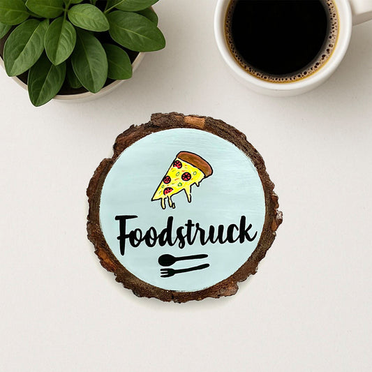 Foodstruck Hand-painted Wooden Coaster