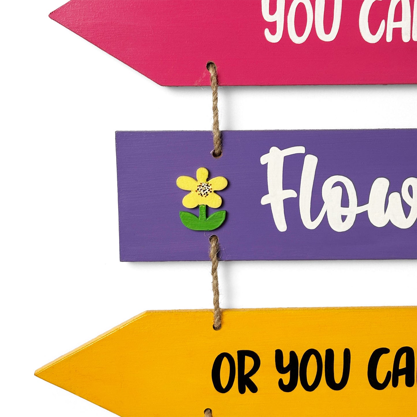 Garden Seeds Flowers Weeds Hand-Painted Wooden Plank Wall Hanging