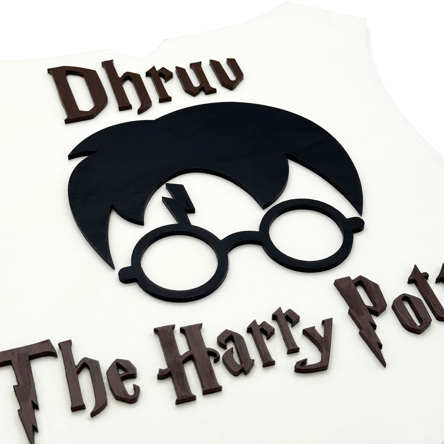 Harry Potter Themed Hand-Painted Wooden Kids Name Plate