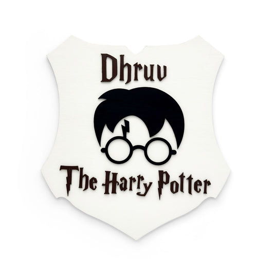 Harry Potter Themed Hand-Painted Wooden Kids Name Plate